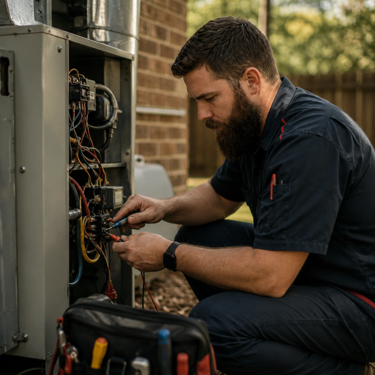 Technician at work
