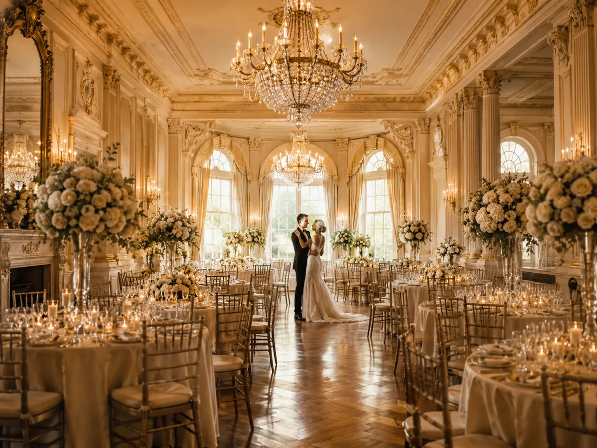 Ballroom wedding reception
