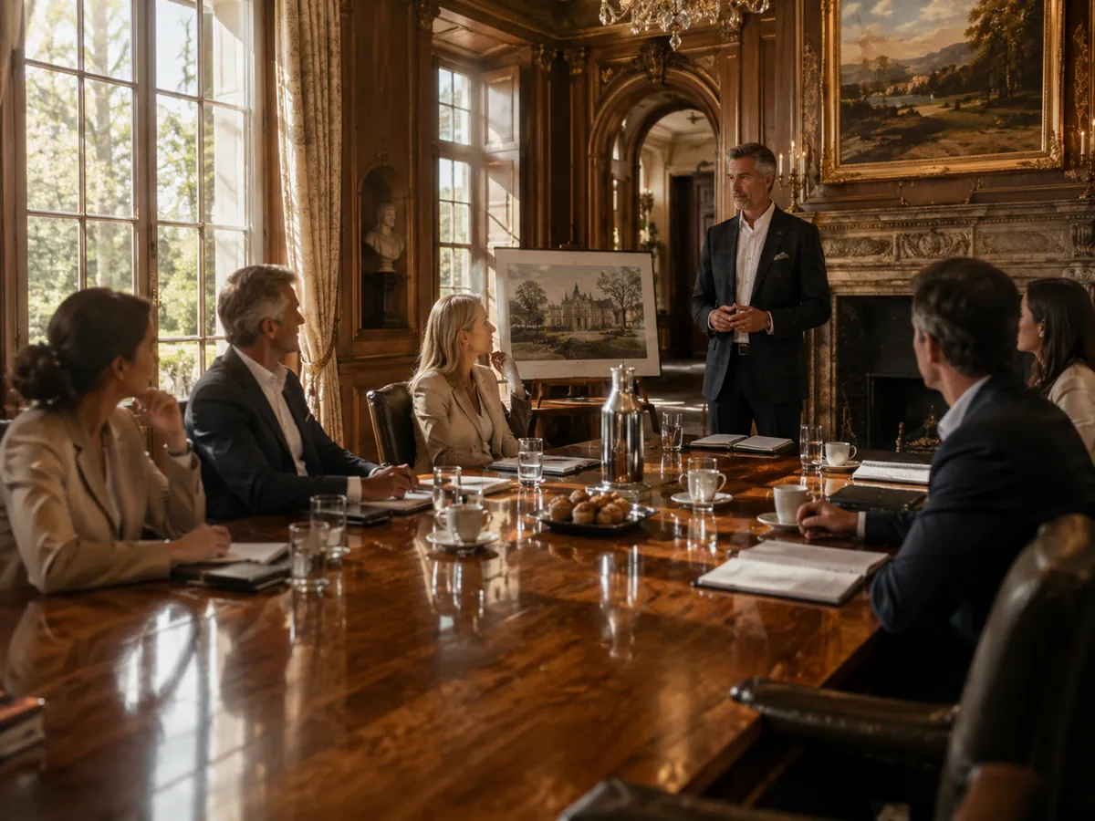 Corporate boardroom event