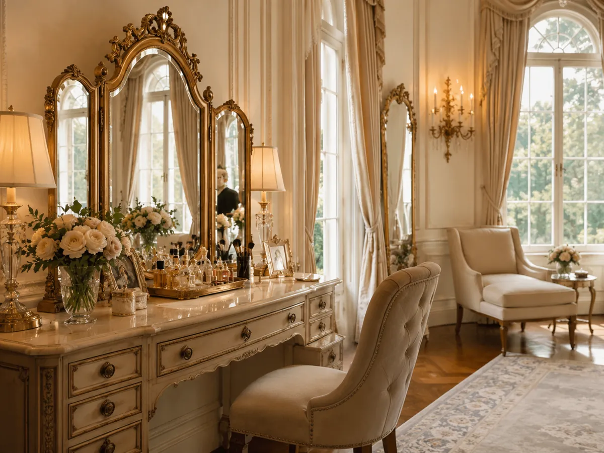 Bridal suite vanity