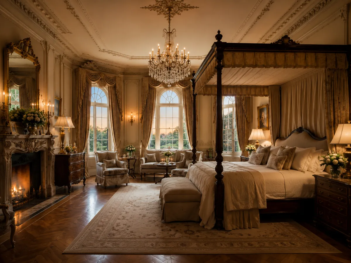 Bridal suite with four-poster bed