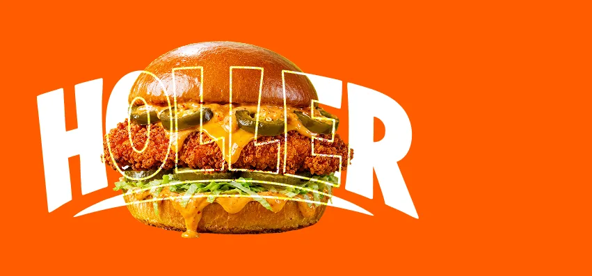 Holler signature hot-chicken plate