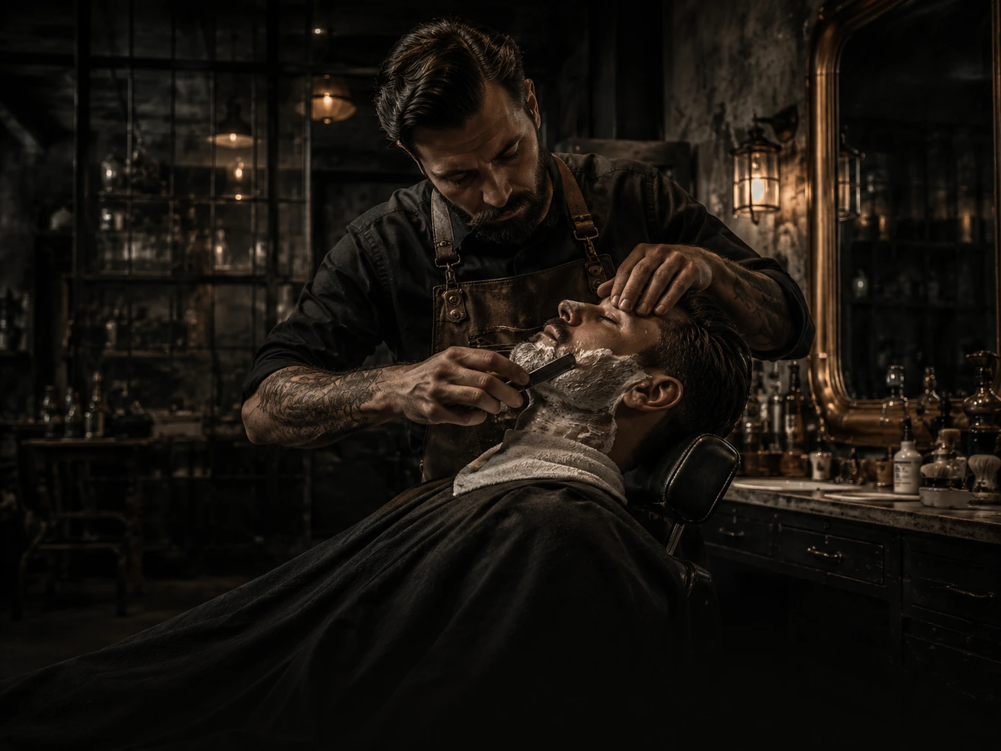 Straight Razor Shave